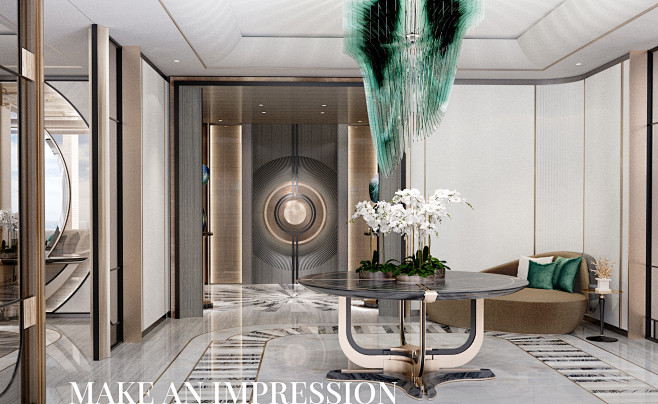 Interior of a luxuio...