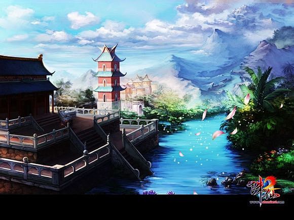 【素材】玄幻、修仙背景图_橙光游戏素材吧...