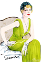 2013《#了不起的盖茨比#The Great Gatsby》凯瑞·穆里根#Carey Mulligan# @Vogue服饰与美容 封面。一场爵士时代的时装盛宴，一个看得心酸落泪的爱情悲剧。