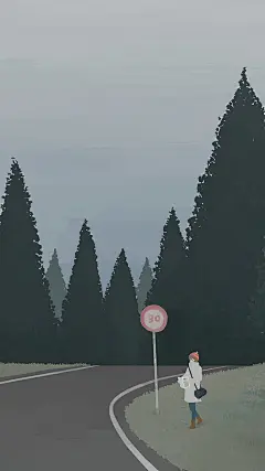 唯美手绘卡通插画高清手机桌面壁纸