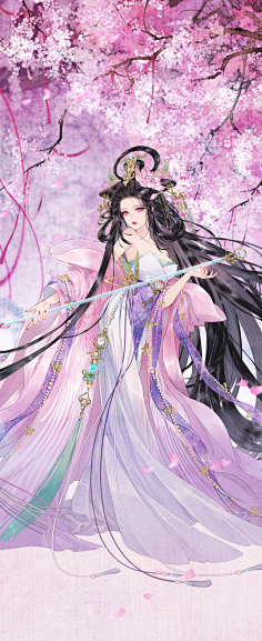 一名强迫症患者采集到人物插画--古风