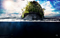 _ Underwater _Surreal Tartaruga em Alto Mar by 35-Elissandro