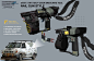 Chappie - Weapons and Props, WETA WORKSHOP DESIGN STUDIO : Prop and weapon design often requires a more disciplined approach than pure conceptual design, as assets are resolved as real, physical items handled by crew and cast members . With design and man
