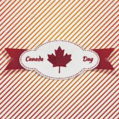 加拿大国庆日,插画,国内著名景点,贺卡,打印单据,橙色,加拿大,模板