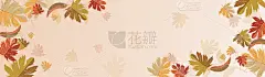的叶子横幅