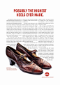 “这可能是曾经最高的鞋跟。”

阿梅莉亚·埃尔哈特，棕色礼服鞋，6码，1932