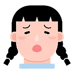 哭泣人物扁平动态贴纸
