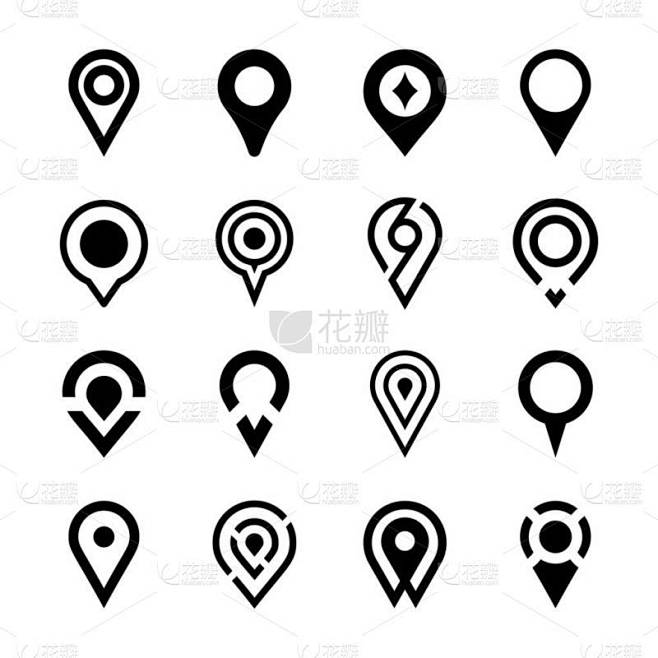 位置符号图标包