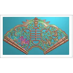 扇形蝙蝠镂空18 雕刻素材大全设计精雕图片_533516646_5335166460