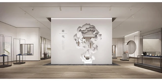 新中式江南美学苏式风格展厅设计-花瓣网