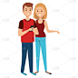 couple avatar characters icons