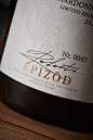43oz design studio label design graphic design  Packaging wine label Moldova epizod limited wine
