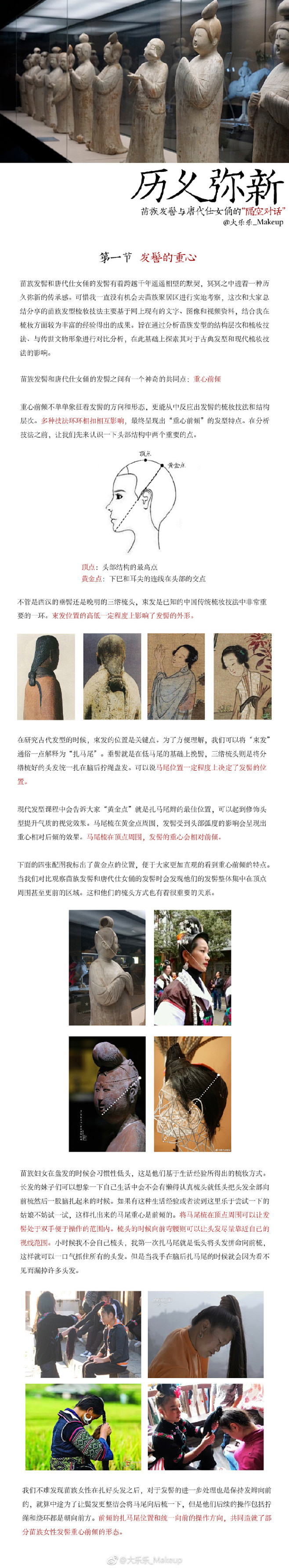 置顶 历久弥新——苗族发髻与唐代仕女俑的...