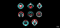Space Icons, Janice Chu : For fun icons that I designed while on vacation since my surface cant do too much with photoshop.  I am trying to make a book down the road :)