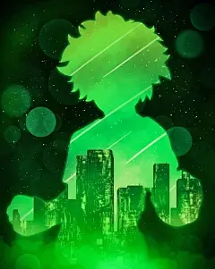 《我的英雄学院》各位小英雄们的剪影海报，创意好棒！！！