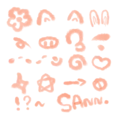 SAnn.//板写字素//画了几个自己在做q版板写和头像时候用的符号【吃藕】
花瓣//顾浅夏（下划线电脑打不出来1551）
商用//转采+关注