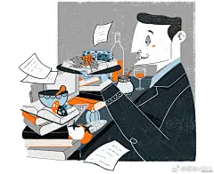 Mete Kaplan Eker为杂志创作的插画「5 Ways to Manage Your Team」「Getting New Hires Up To Speed Quickly」以自己独特的风格勾勒出职场上的一个个画面，给无论是职场老手还是新人提供了建议。他的其他画作也是满满的个人风格和故事性。 ​​​​
