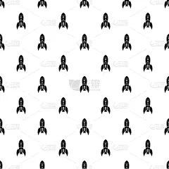 式样,火箭,宇航员,几何形状,概念,幻想,未来,迅速,重复,探险