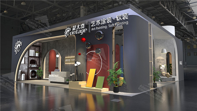 广州涂料展展台设计