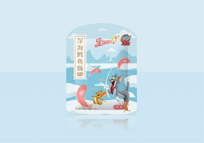 果仙多维鱼肠食品包装设计