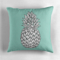 Turquoise Pineapple Throw Pillow , Pineapple Pillow , Decorative Pillow , Tropical fruit Pillow , Decorative cushion  , pineapple decor , : Pineapple Throw Pillow , Pineapple Pillow , Decorative Pillow , Tropical fruit Pillow , Decorative cushion , pineap