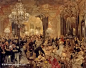 现实主义：德国  门采尔      舞会晚宴 - The Dinner at the Ball