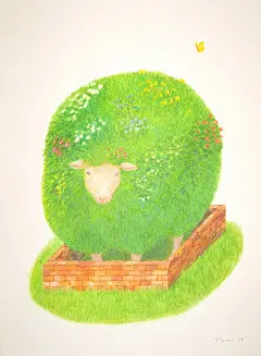 日本创意动物插画作品欣赏