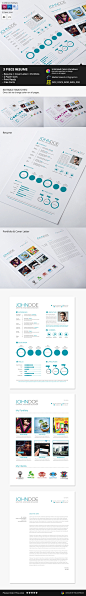 3-Piece Modern Resume on Behance