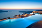 游泳池北端与爱琴海夜色美景