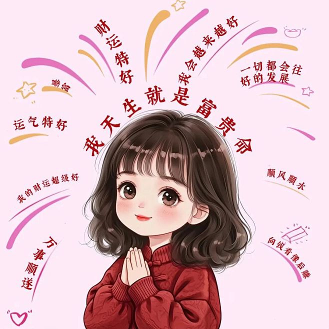 福星高照耀华堂,财气如虹映四方。