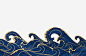 蓝金色海浪