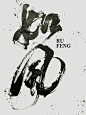 如风｜书法字体设计