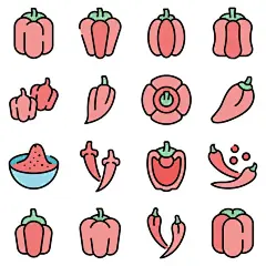 卡通辣椒图标  - 源文件下载【酷图网】卡通辣椒,卡通辣椒素材,辣椒,辣椒海报素材,广告,可爱,辣椒素材,图片,包装,新鲜,插画,插图,免抠,素材,元素,矢量,卡通,手绘,手绘辣椒,标志,logo,简约,图案,图标,辣椒插画,蔬菜,菜椒,圆椒,甜椒,青椒,灯笼椒,柿子椒,大辣椒,卡通灯笼椒,彩椒,线稿,切,红辣椒,小辣椒,小米椒,面,粉