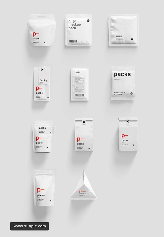 ps食品塑料密封袋包装样机 图标icon -花瓣网