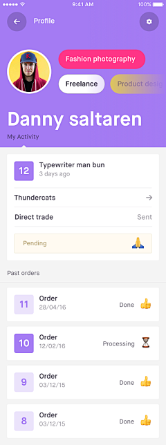 luckymomo采集到APP — Personal Center