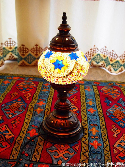 精致通明的土耳其复古手工玻璃马赛克灯