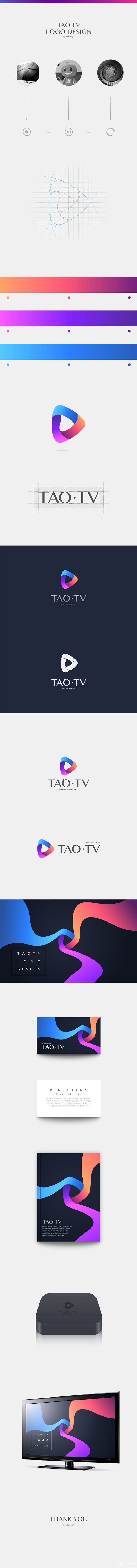 TAO TV LOGO标志设计 - 图翼...