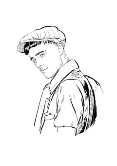 SOUND OUT SKETCHES-时尚人物肖像速写插画---酷图编号1097619