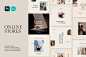 Online Stores - Social Media Design Templates : Do you have an e-commerce business? Do you wanna boost your Social Media Strategy? You're in the right place, and here's all you need. Online Stores Social Media Template pack contains 42 multipurpose (21 sq