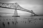 Astoria Bridge in Oregon - stock photo