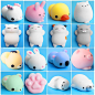 Amazon.com: Mochi Squishy Animals, Outee 16 Pcs Mochi Animals Stress Squishy Cat Mochi Mini Cat Squishy Mochi Toy Stress Relief Squishy Stretchy Toy Kawaii Stress Squishies Mini Kawaii with Felt Bag, Random Color: Toys & Games