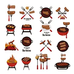 卡通烧烤logo图标  - 源文件下载【酷图网】烧烤,烧烤logo,BBQ,烤肉,撸串,烤串,logo,烤肉logo,烤肉串logo,BBQlogo,烤羊肉串,素材,元素,插画,插图,矢量,ai,海报素材,手绘,美食,小吃,美味,卡通,烧烤素材,餐饮,烧烤店,烧烤图标,标志,图标,标识,烧烤标志,标签,贴纸,烤肉串,肉串,烤肠,牛排,羊肉,串串