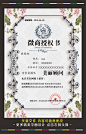 化妆品美妆微商经营授权证书538,免费素材