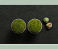 天青苔绿 陶瓷永生苔藓精致青苔摆件 样板间酒店会所茶室桌面饰品-淘宝网