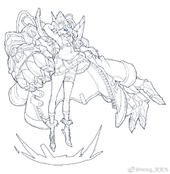 星辉传奇采集到绘画线稿