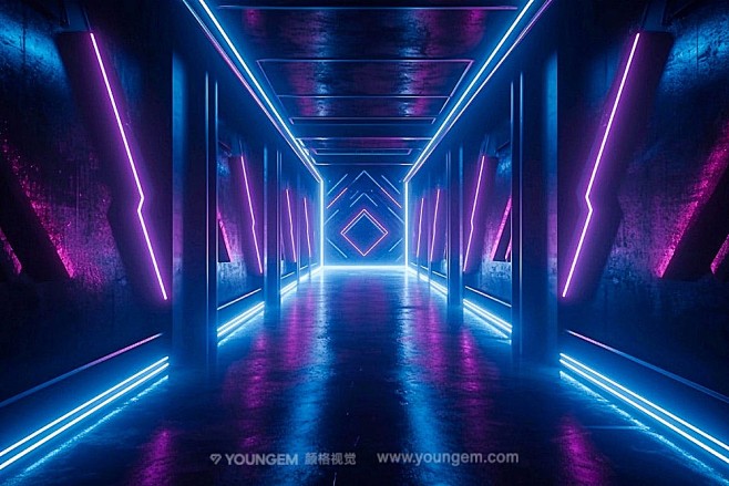 10款未来科幻赛博朋克Neon酒吧夜店霓...