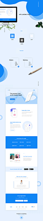 App landing page concept : App landing page concept