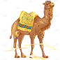 中国风通用敦煌动物骆驼元素素材