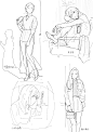 #绘画参考# 动态练习 P站画师 のらくら【1662P】