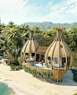 Creative cottage design#pool #cottage #resort